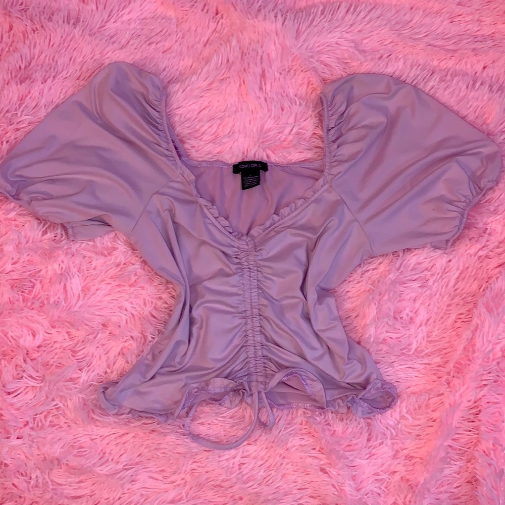 Soho girls size L pink top